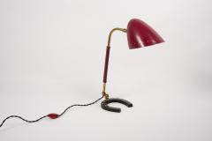 Jacques Adnet 1950s Stitched Leather lamp by Jacques Adnet - 2428961