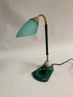 Jacques Adnet 1950s Stitched Leather lamp by Jacques Adnet - 2466087