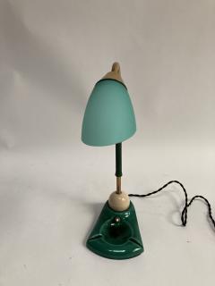 Jacques Adnet 1950s Stitched Leather lamp by Jacques Adnet - 2466089