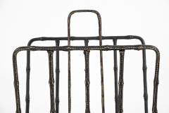 Jacques Adnet 1950s Stitched Leather magasine rack by Jacques Adnet - 2112768