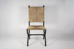 Jacques Adnet 1950s Stitched Leather pair of chairs by Jacques Adnet - 2945606