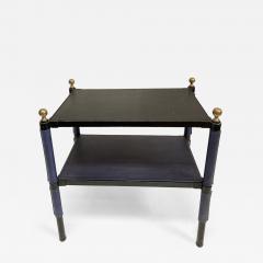 Jacques Adnet 1950s Stitched Leather side tables by Jacques Adnet - 3281543