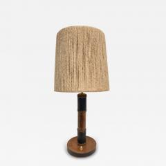 Jacques Adnet 1950s Stitched Leather table lamp by Jacques Adnet - 3727955