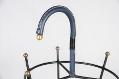 Jacques Adnet 1950s Stitched Leather umbrella Stand by Jacques Adnet - 2780851