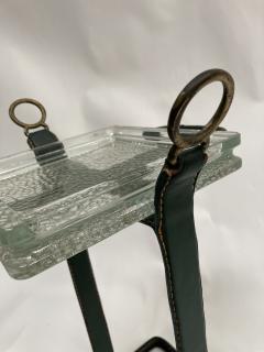 Jacques Adnet 1950s Stitched Leather vide poche by Jacques Adnet - 3250025