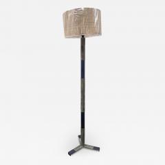 Jacques Adnet 1950s Stitched Suede Leather floor lamp By Jacques Adnet - 3673729