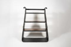 Jacques Adnet 1950s Stitched leather Bookcase by Jacques Adnet - 3025631