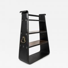 Jacques Adnet 1950s Stitched leather Bookcase by Jacques Adnet - 3034322