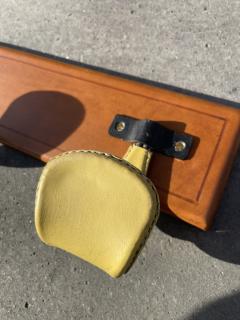 Jacques Adnet 1950s Stitched leather Coat rack by Jacques Adnet - 4118598