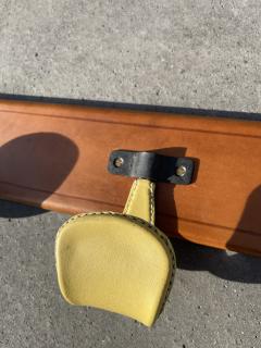 Jacques Adnet 1950s Stitched leather Coat rack by Jacques Adnet - 4118600