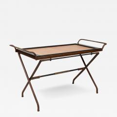 Jacques Adnet 1950s Stitched leather Cocktail table By Jacques Adnet - 3034321