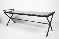 Jacques Adnet 1950s Stitched leather Cocktail table By Jacques Adnet - 3025635