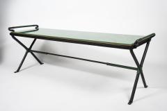 Jacques Adnet 1950s Stitched leather Cocktail table By Jacques Adnet - 3025637