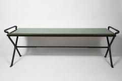 Jacques Adnet 1950s Stitched leather Cocktail table By Jacques Adnet - 3025642