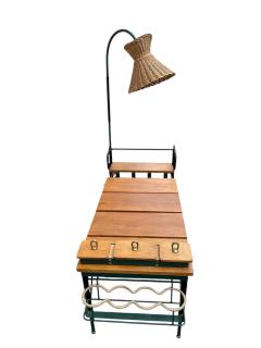Jacques Adnet 1950s Stitched leather Cocktail table by Jacques Adnet - 4162477