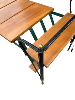 Jacques Adnet 1950s Stitched leather Cocktail table by Jacques Adnet - 4162490