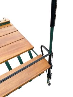 Jacques Adnet 1950s Stitched leather Cocktail table by Jacques Adnet - 4162494