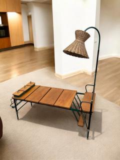 Jacques Adnet 1950s Stitched leather Cocktail table by Jacques Adnet - 4162499