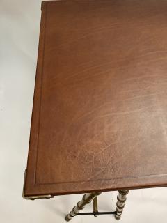 Jacques Adnet 1950s Stitched leather Desk by Jacques Adnet - 3248535