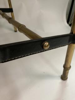 Jacques Adnet 1950s Stitched leather Desk by Jacques Adnet - 3248540