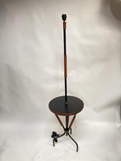 Jacques Adnet 1950s Stitched leather Floor lamp by Jacques Adnet - 3299909