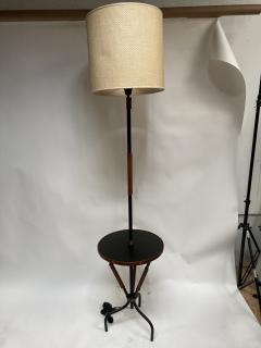 Jacques Adnet 1950s Stitched leather Floor lamp by Jacques Adnet - 3299910