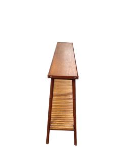 Jacques Adnet 1950s Stitched leather Shelve by Jacques Adnet - 4623695