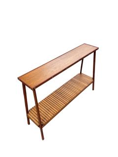 Jacques Adnet 1950s Stitched leather Shelve by Jacques Adnet - 4623699