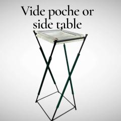 Jacques Adnet 1950s Stitched leather Vide poche or side table by Jacques Adnet - 4551427