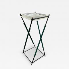 Jacques Adnet 1950s Stitched leather Vide poche or side table by Jacques Adnet - 4552294