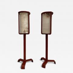 Jacques Adnet 1950s Stitched leather and albaster lamps by Jacques Adnet - 4122605