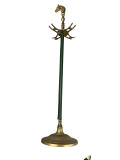 Jacques Adnet 1950s Stitched leather and brass mantles by Jacques Adnet - 4685345