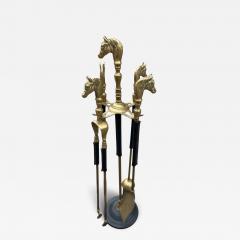 Jacques Adnet 1950s Stitched leather and bronze mantles by Jacques Adnet - 4435299