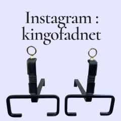 Jacques Adnet 1950s Stitched leather andirons by Jacques Adnet - 4432315