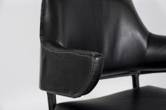 Jacques Adnet 1950s Stitched leather armchair by Jacques Adnet - 2112601