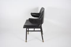 Jacques Adnet 1950s Stitched leather armchair by Jacques Adnet - 2112603