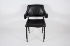 Jacques Adnet 1950s Stitched leather armchair by Jacques Adnet - 2112604