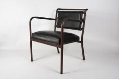 Jacques Adnet 1950s Stitched leather armchair by Jacques Adnet - 2900584