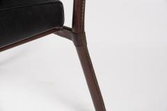 Jacques Adnet 1950s Stitched leather armchair by Jacques Adnet - 2900585