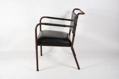 Jacques Adnet 1950s Stitched leather armchair by Jacques Adnet - 2900588