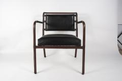 Jacques Adnet 1950s Stitched leather armchair by Jacques Adnet - 2900591