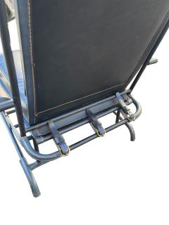 Jacques Adnet 1950s Stitched leather armchair by Jacques Adnet - 4534347