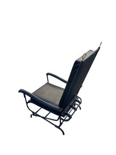 Jacques Adnet 1950s Stitched leather armchair by Jacques Adnet - 4534352