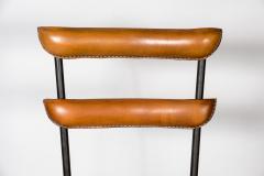 Jacques Adnet 1950s Stitched leather armchairs by Jacques Adnet - 2793716