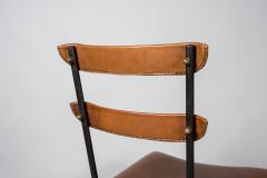 Jacques Adnet 1950s Stitched leather armchairs by Jacques Adnet - 2793718