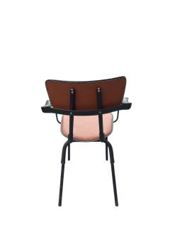 Jacques Adnet 1950s Stitched leather armchairs by Jacques Adnet - 4533318