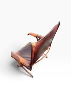 Jacques Adnet 1950s Stitched leather armchairs by Jacques Adnet - 4771537