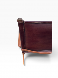 Jacques Adnet 1950s Stitched leather armchairs by Jacques Adnet - 4771541