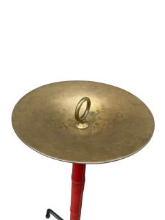 Jacques Adnet 1950s Stitched leather ashtray by Jacques Adnet - 4381552