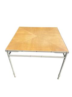 Jacques Adnet 1950s Stitched leather center table or game table by Jacques Adnet - 4363680